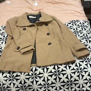 Tan trench coat
